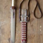 Pompeii-type gladius of the the Ermine Street Guard. Image: MCB (CC BY-SA 4.0) Sword and sheath of the Pompeii type (with parallel edges and a short point)