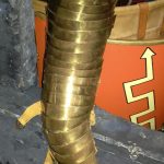 Reconstruction of the Newstead brass armguard made by Peter Connolly. Image: MCB (CC BY-SA 4.0) Brass laminated armguard