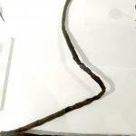 Socketed pilum from Gunzenhausen bent in several places. Image: Wolfgang Sauber A bent socketed pilum, complete from pyramidal head to socket.