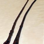 Complete irons from square-socketed pila found at Harzhorn. Both have expansions where weights may have been attached. Image: Axel Hindemith Two ferrous socketed pila, broader at the socketed end, tapering to the pyramidal heads