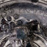 Detail of a phalera from Xanten mentioning Pliny the Elder as the prefect (PLINIO PREAFECTO) of an unknown cavalry unit. Image: © The Trustees of the British Museum (CC BY-NC-SA 4.0) Punctim inscription recording Pliny (the Elder) as commander (praefectus) of a cavalry unit.