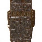 Inlaid dagger scabbard bearing an inscription recording legio XXII Primigenia found in Mainz. Image: L. Lindeschmit (PD) Inscribed front plate from a pugio recording legio XXII Primigenia.
